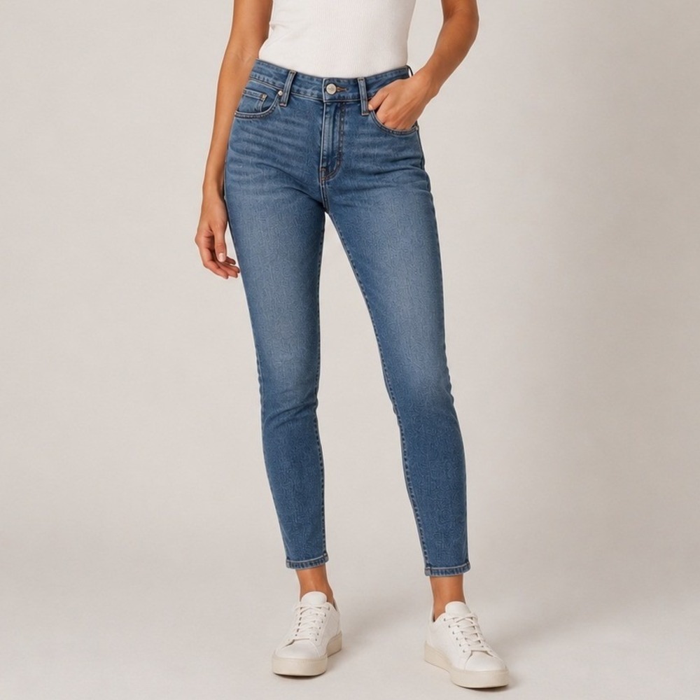 FRAME Le High Skinny 26 Blue Witherwood High Rise Jeans